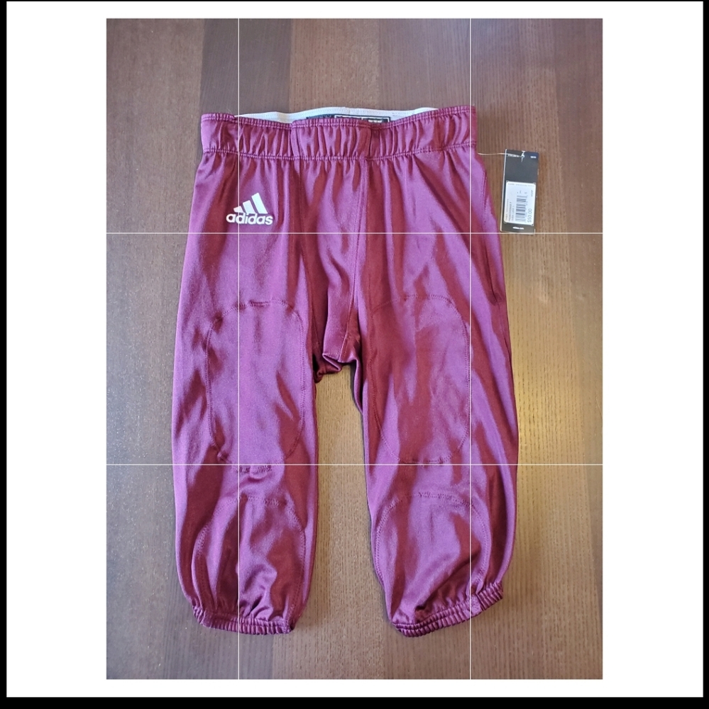 Adidas football pants. Size small. Maroon.